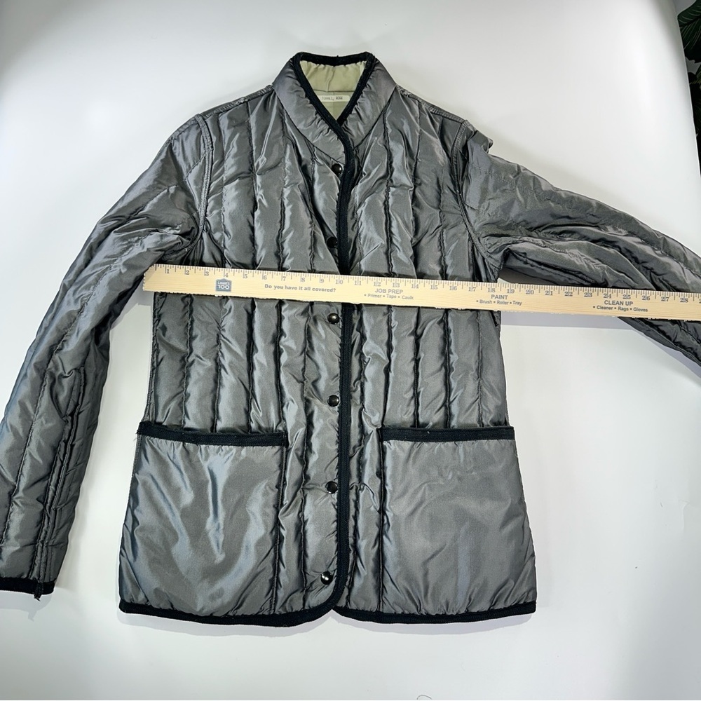 Sharpee Vintage Quilted Down Jacket Utility Snap Front - Picture 11 of 12